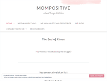 Tablet Screenshot of headpositivemom.com